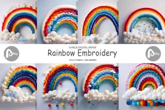 Digital Paper Rainbow Embroidery: A Holiday Review