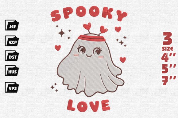 Review: Adorable Valentine Ghost Embroidery for Crafters