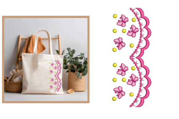 Review: Borders with Butterfly Embroidery Design