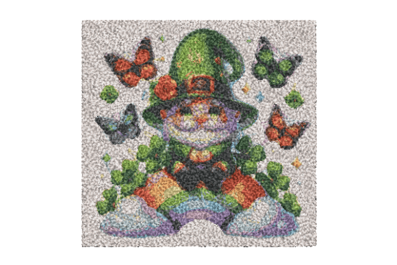 Review: Gnome Patricks Day Butterfly Embroidery