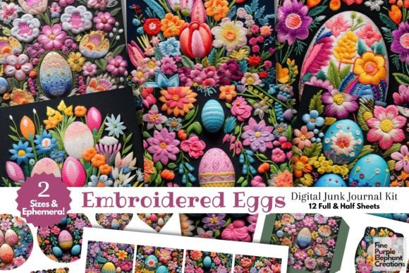 Reviewing Embroidery Spring Easter Egg Junk Page for Sweatshirts