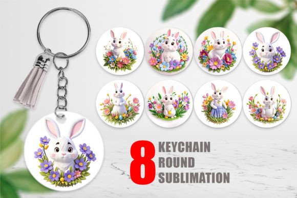 Reviewing Keychain Bunny Easter Embroidery for Etsy