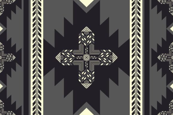 Reviewing Southwest Embroidery Geometric Pattern
