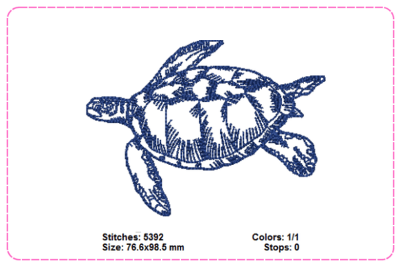 Reviewing Turtle Embroidery Designs for Custom Gifts